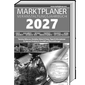 Marktplaner Veranstaltungs-Jahrbuch 2027 mit Login zum Veranstaltungsportal - Vorbestellerpreis
